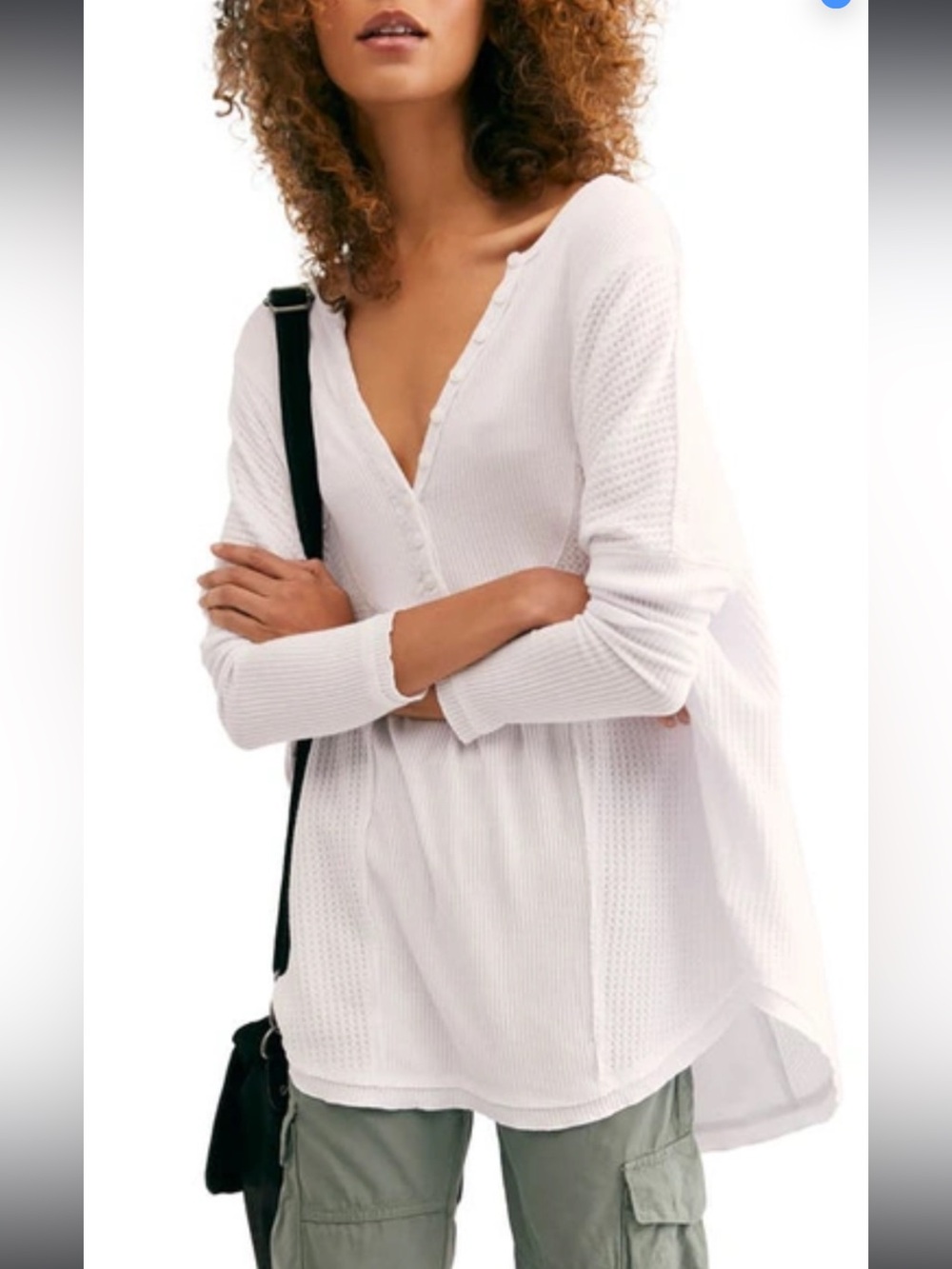 Free People Leo Henley Long Sleeve Tunic
